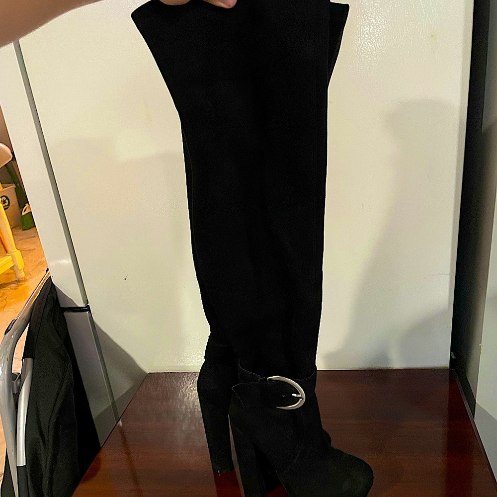 Brand new never worn thigh high thicker heels